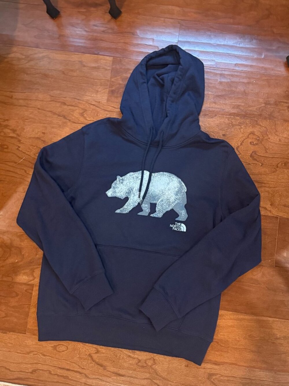 North Face Men's Black Hoodie, Size M